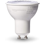 AmazonBasics - foco LED regulable de 10.000 horas de vida útil, MR16 (GU 5.3 base), base GU 10, Paquete 6, Blanco Warm