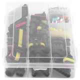 Juego de fusibles de conector a prueba de agua para automóvil, 1/2/3/4/5/6 pines, cable eléctrico para automóvil, conector a prueba de agua, terminal de enchufe + kit de fusibles