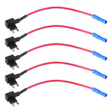 Akozon Auto Car Circuit Fuse Tap5Pcs Adaptadores Fusibles Porta Cuchillas(small)