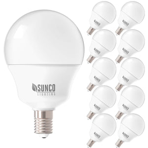 Sunco Lighting G14 - Lámpara de techo (5 W, no regulable), 10 unidades, 3000K Blanco (Warm White)