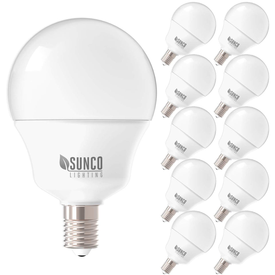 Sunco Lighting G14 - Lámpara de techo (5 W, no regulable), 10 unidades, 3000K Blanco (Warm White)