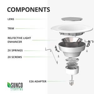 13 vatios 2,12 cm LED regulable accesorio de iluminación empotrada de modernización (=75 vatios) 5000 KB da y sobrevuela Energy Star, UL, lámpara de techo LED - 965 lúmenes Downlight LED empotrable