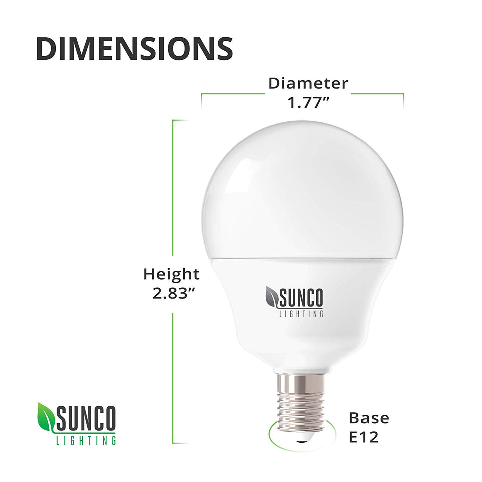 Sunco Lighting G14 - Lámpara de techo (5 W, no regulable), 10 unidades, 3000K Blanco (Warm White)