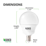 Sunco Lighting G14 - Lámpara de techo (5 W, no regulable), 10 unidades, 3000K Blanco (Warm White)