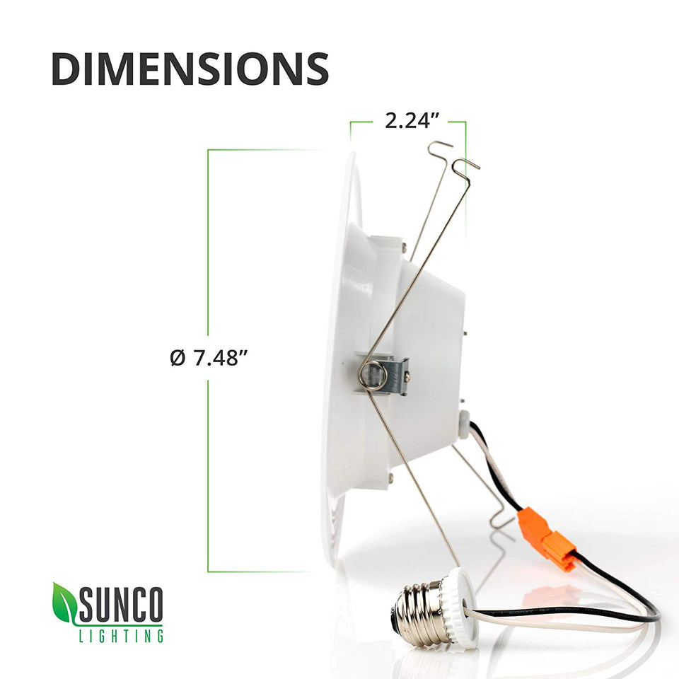 13 vatios 2,12 cm LED regulable accesorio de iluminación empotrada de modernización (=75 vatios) 5000 KB da y sobrevuela Energy Star, UL, lámpara de techo LED - 965 lúmenes Downlight LED empotrable