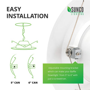 13 vatios 2,12 cm LED regulable accesorio de iluminación empotrada de modernización (=75 vatios) 5000 KB da y sobrevuela Energy Star, UL, lámpara de techo LED - 965 lúmenes Downlight LED empotrable